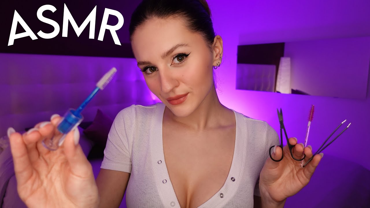 ASMR Amica Roleplay 👭 TI FACCIO LE SOPRACCIGLIA | Mouth Sounds & Personal Attention 😴