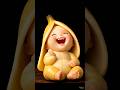 The Cutest Bite: Banana Baby’s First ASMR Snack 😋 #shorts #asmr #babyasmr #fruit baby