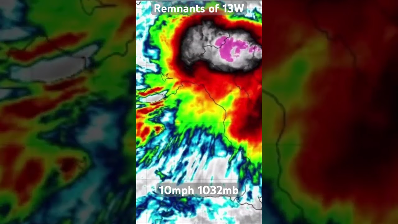 13W Becomes a remnant low 9-26-23