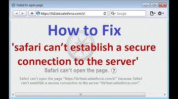 How to fix safari can