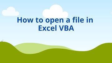 How to open a file in Excel VBA | VBA tutorial