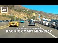 [4K] PACIFIC COAST HIGHWAY - Driving Point Mugu to Malibu & Santa Monica, Los Angeles, California