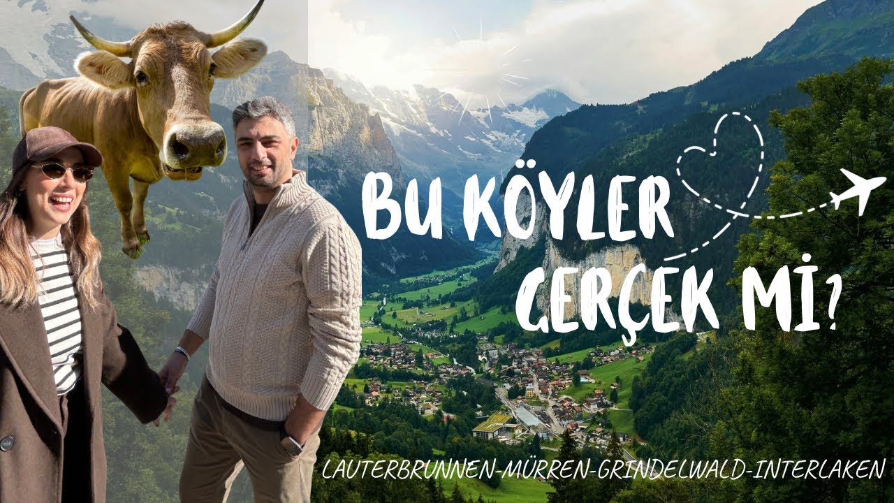 İsviçre’de Bu Köyleri Görmeden Dönmeyin | Lauterbrunnen'den  Mürren'e