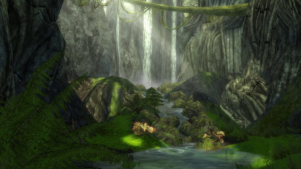Guild Wars 1 Ambience: Mourning Veil Falls (with music)