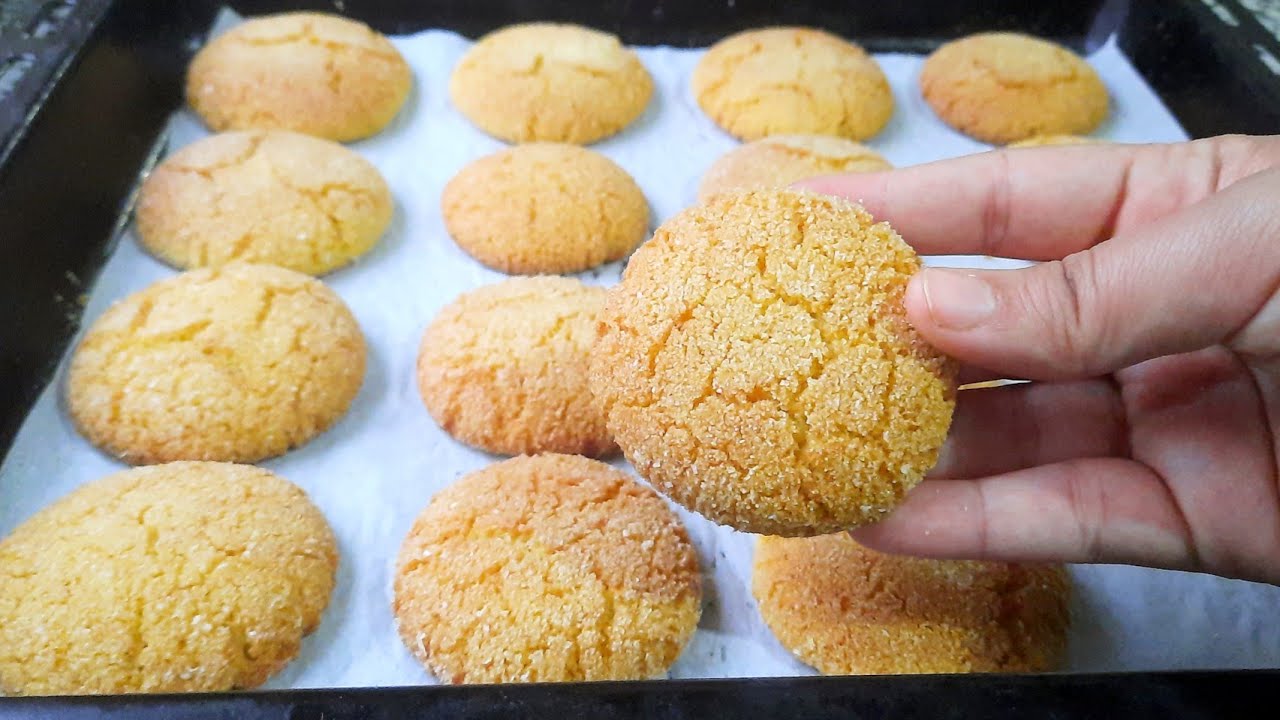 RICETTA FACILE !😋 Se hai del semolino prepara questi deliziosi biscotti! 👌SENZA BURRO