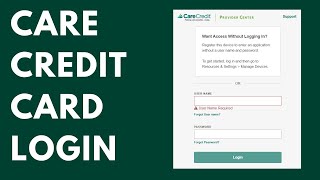Carecredit Credit Card Login and Sign in Account ⏬👇 Wealth