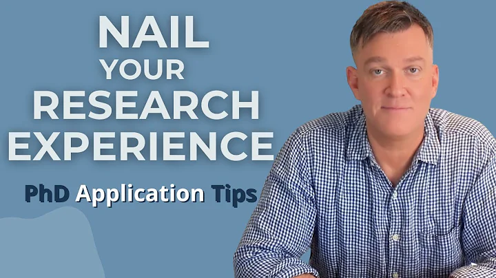 How to Talk About Your Research Experience in Your PhD Application | Former Professor Explains
