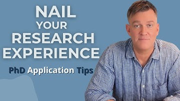 How to Talk About Your Research Experience in Your PhD Application | Former Professor Explains