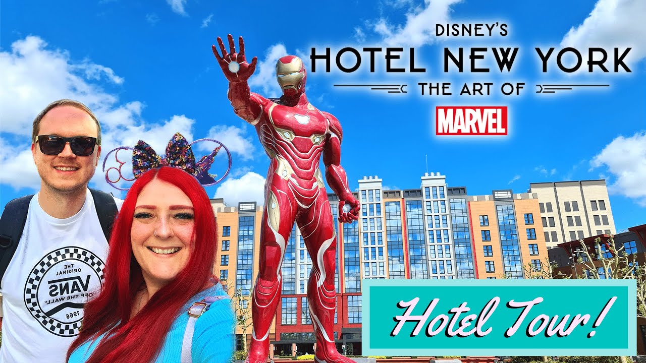 DISNEY'S HOTEL NEW YORK THE ART OF MARVEL | Full Tour Super Hero ...