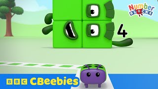numberblocks learn perimeter with zoom bugs fun math race for kids cbeebies