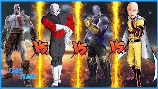 Saitama Vs Jiren Vs Thanos Vs Kratos | Battle Of Bald | In Hindi