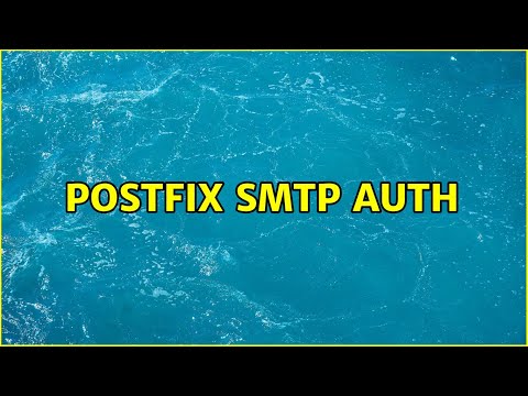 Postfix SMTP auth