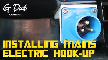 Installing Mains Electric Hook-Up - Self built DIY VW T5 camper conversion