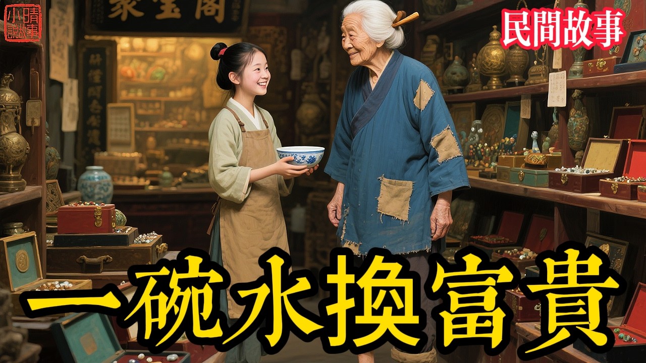 掌柜嫌貧愛富趕走躲雨老太，不料籃中竟藏絕世翡翠！掃地女善心救場，結局掌柜當場氣暈，太解氣了！#民间故事 #故事頻道 #听书 #民間故事 #有聲書 #說書 #睡前故事 #情感