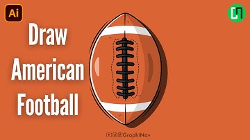 How to draw a Vector American Football in illustrator | Step by step illustrator Tutorial