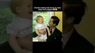 Charles Making Silly Faces To Make Baby Harry Giggles