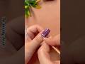 💅💜Easy flower nail art design #shorts #shortnails #nails