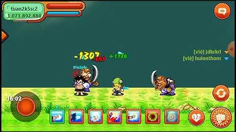 lần đầu mở skill 2 đệ tử và cái kết | ngọc rồng online