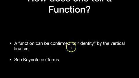U1 Functions Video 3: Functions and their inverse