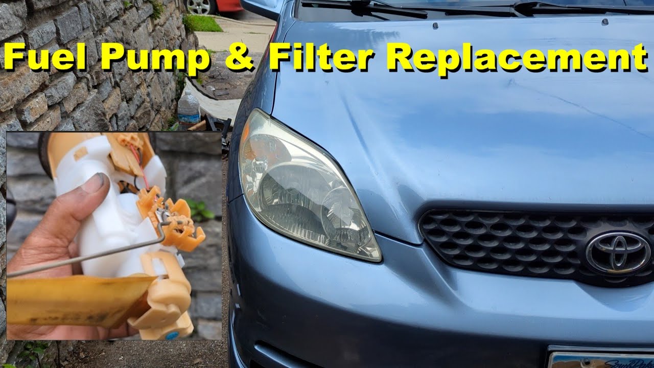 How to replace the fuel pump and filter in the Toyota Corolla Matrix ...
