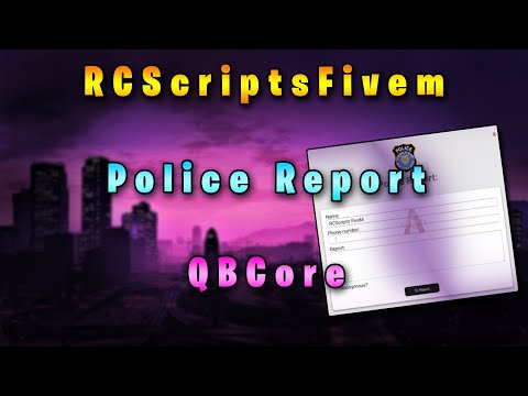QBCore / ESX - Police Report System | RCScriptsFiveM