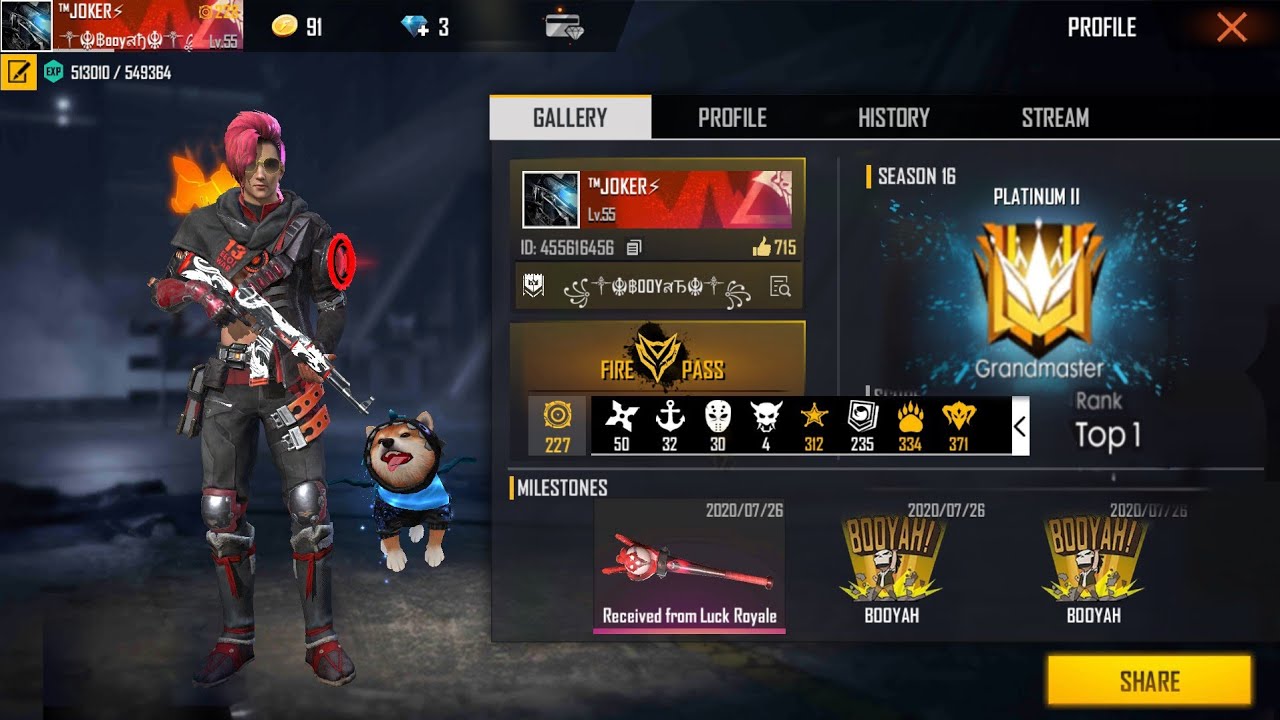 Free fire level up shop problem?
