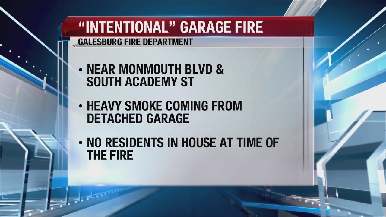 Galesburg Fire Department calls early morning fire "intentional" YouTube