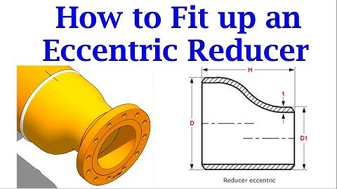 How to fit up an eccentric reducer on a piping spool explained.