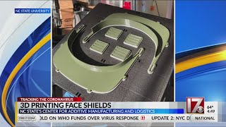 NC State 3D printing face shields