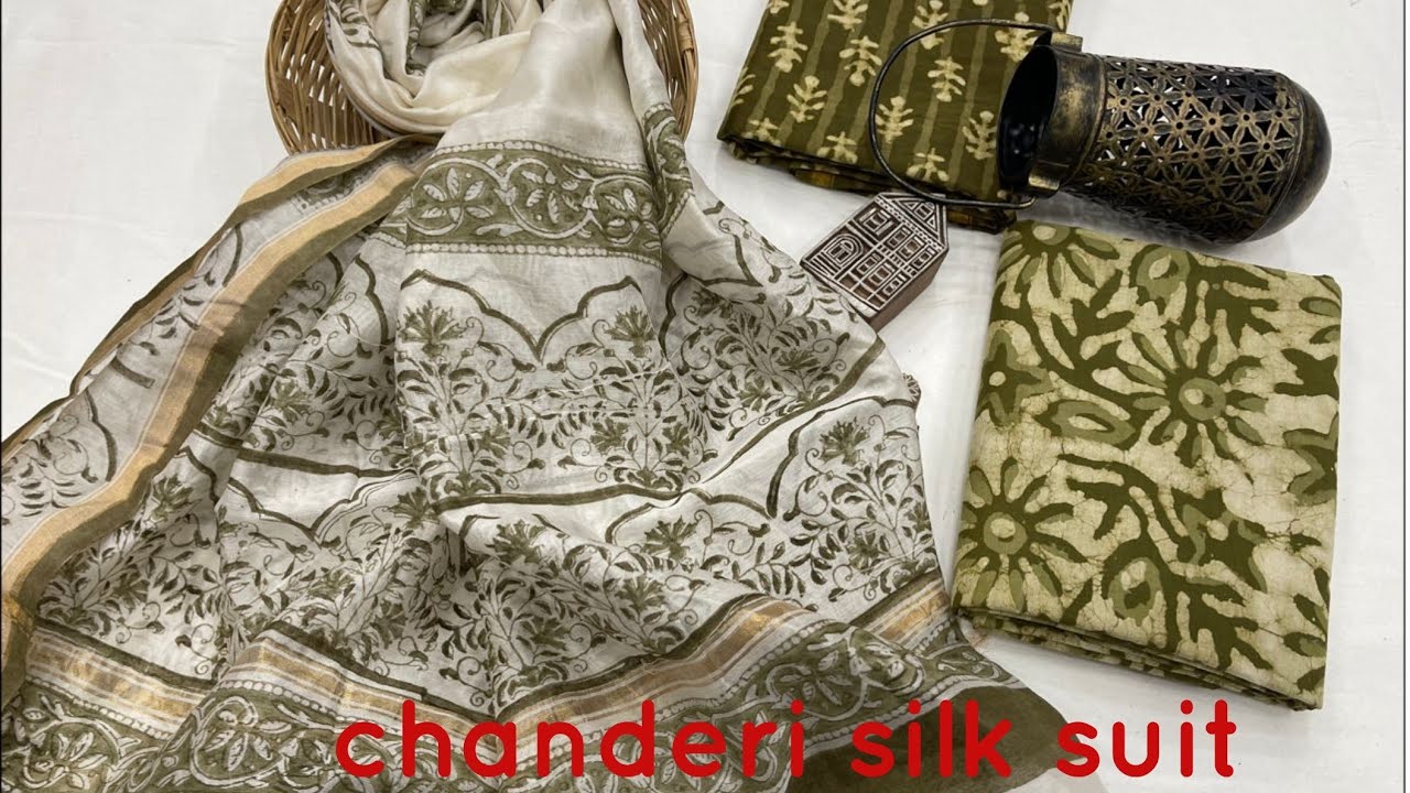 chanderi silk suit YouTube