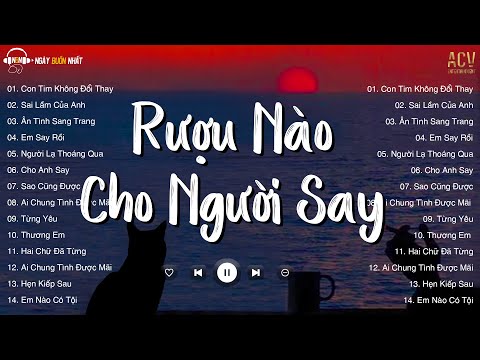 Rượu Nào Dành Cho Người Say... Con Tim Không Đổi Thay, Ân Tình Sang Trang | Nhạc Trẻ Nhẹ Nhàng 2023