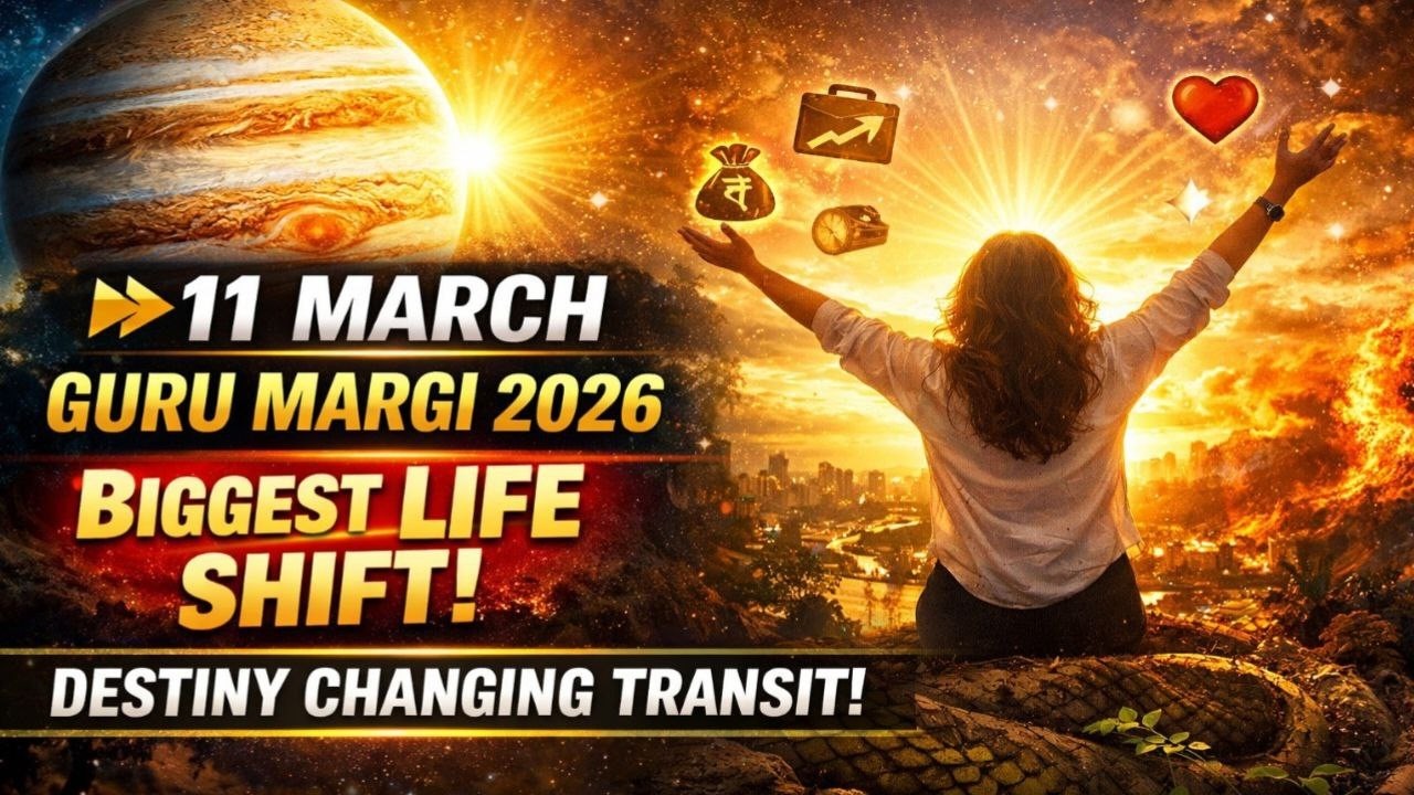 11 March 2026 Guru Margi | Stuck Life Moves Forward | Jupiter Transit Impact | Astrology Prediction