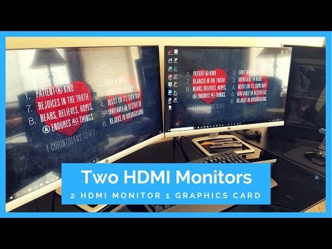 Video: How To Connect Two Monitors To One Video Card