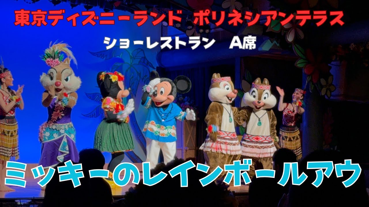 【DisneyVlog】キャラクターに会えるショーレストラン！ミッキーのレインボールアウを鑑賞！　東京ディズニーランド　ポリネシアンテラス