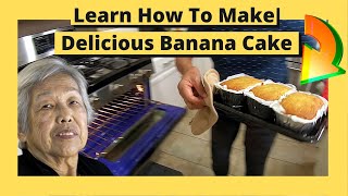 Learn How To Make Delicious Banana Cake 🍌🍰 | Good way to use over ripe banana