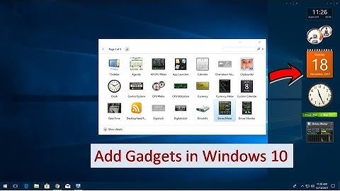 add gadgets in windows 10 in hindi