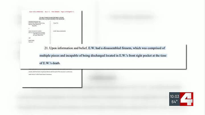 Lawsuit filed against SLMPD after 17-year-old shot, killed by officer in 2024