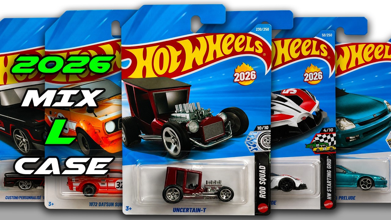 Showcase - Hot Wheels Team Transport Set, Mainlines Mix L Case