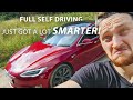 FULL SELF DRIVING JUST GOT SMARTER!  Tesla Cars Are Learning! " FAST!  FSD Improved A lot in UK!