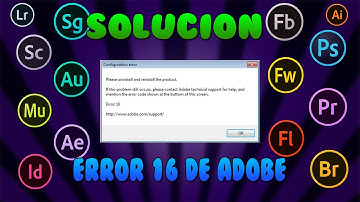 SOLUCION  error 16 de Adobe en todas las versiones y en todos los programas de Adobe "FUNCIONA"