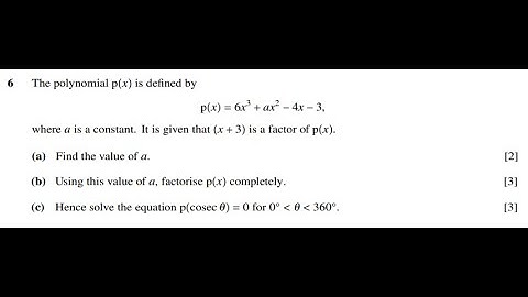 Q6 Solutions for CIE mathematics 9709 paper 22 June 2020 9709/22/m/j/20