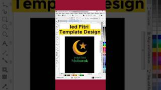 create ied fitri template design in coreldraw - membuat desain tema iedul fitri