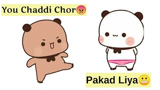 Peachu Gomu's Chaddi Stealing 😂Funny Story | Peachu Took Out The Chaddi Thief 😂 | Peach & Gomu Fu... screenshot 3