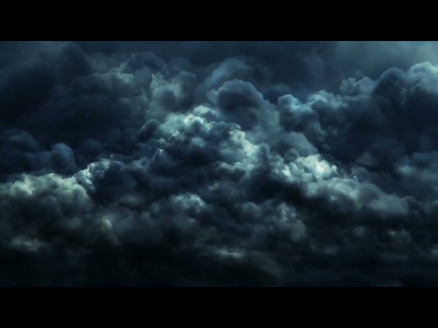 background video / thunderstorm and dark clouds animation class=