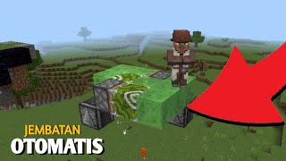 CARA MUDAH MEMBUAT JEMBATAN OTOMATIS YANG BERFUNGSI DI MINECRAFT