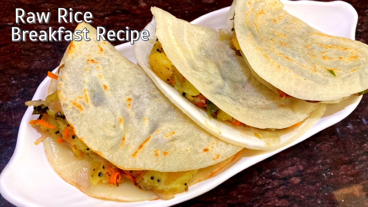 super tasty raw rice breakfast recipe | easy breakfast recipe | healthy breakfast ideas |