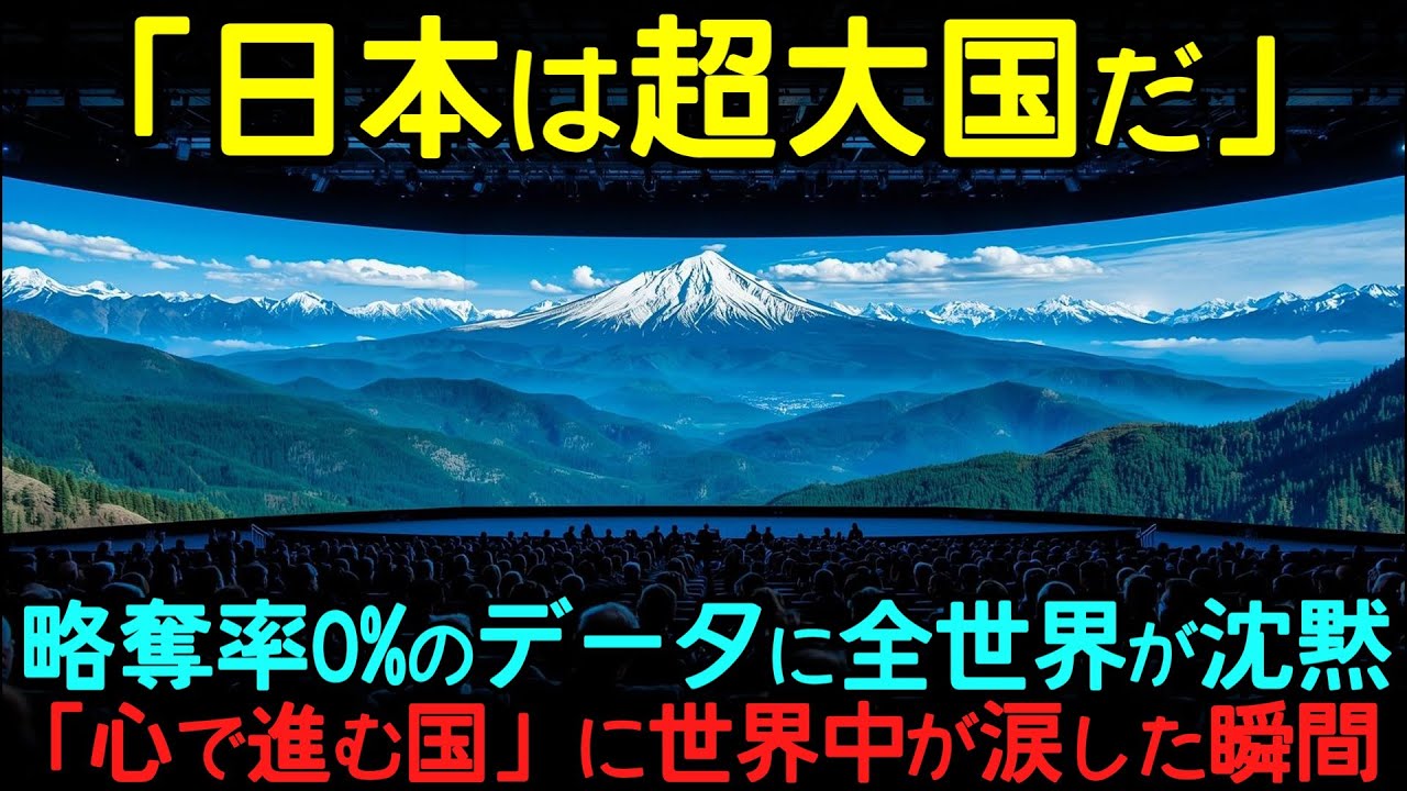 【衝撃】「山だらけの国が超大国？」AIの一言が世界を凍りつかせた…ノーベル賞学者も沈黙した日本の0.1%領域とは！？