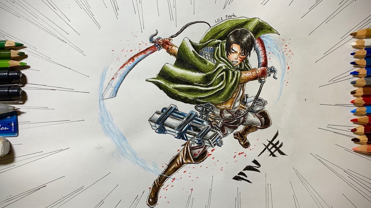 LDS]Levi Drawing 里維兵長色鉛筆畫Colored Pencils 進撃の巨人