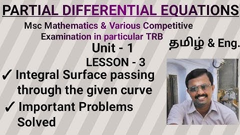 #trb #polytrb #tnset #csir #mscmaths #integralsurface #pde