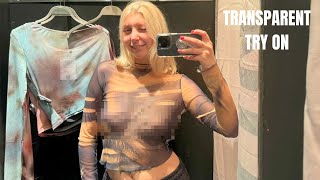 See-Through Try On Haul | Transparent Lingerie And Clothes | Try-On Haul At The Mall